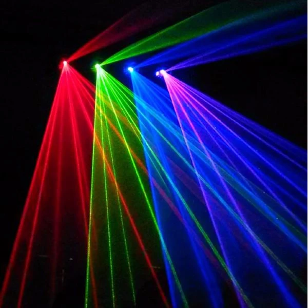 Lampu Laser 4 Mata RGBY