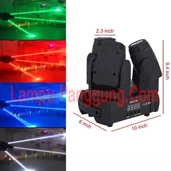 Lampu Moving 3 Head 3x12W Full Color