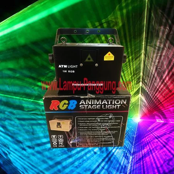 Lampu Laser Profesional Stage Original 1 Watt