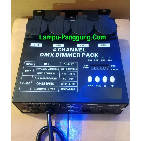 Dimmer Pack 4x1200W Lampu Panggung