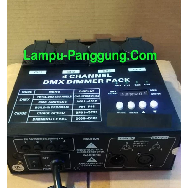 Stage lighting dimmer pack